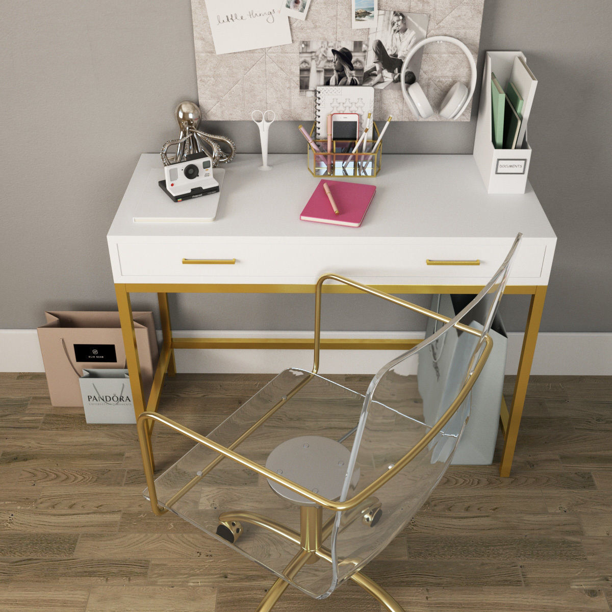 Workplace I Pottery Barn 02 3D model_1