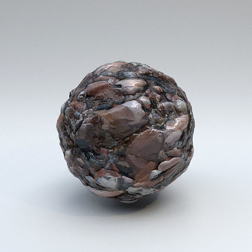 Stones Rocky Wet - PBR Material Texture