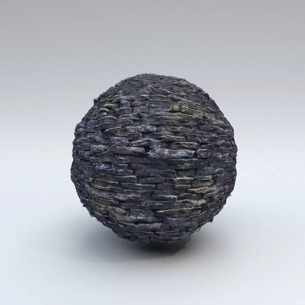 Stone Wall - PBR Material 1 Texture_0