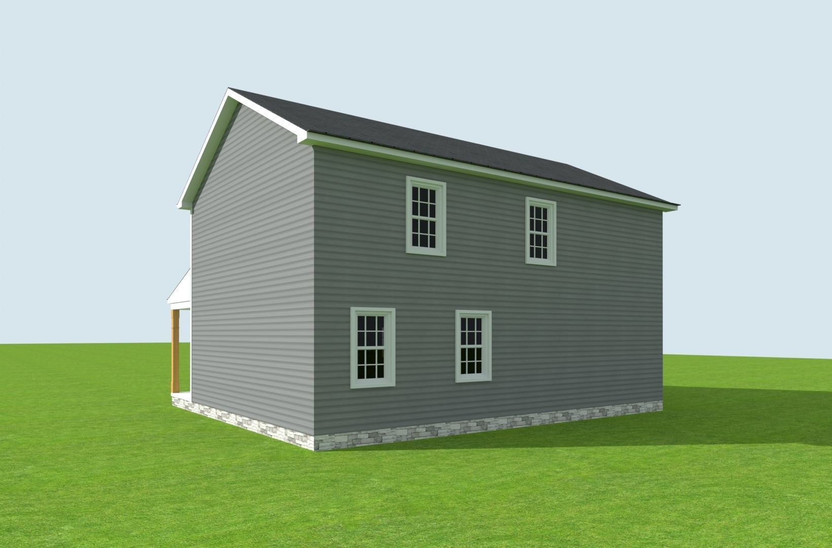 Cape Cod House 9 3D model_2