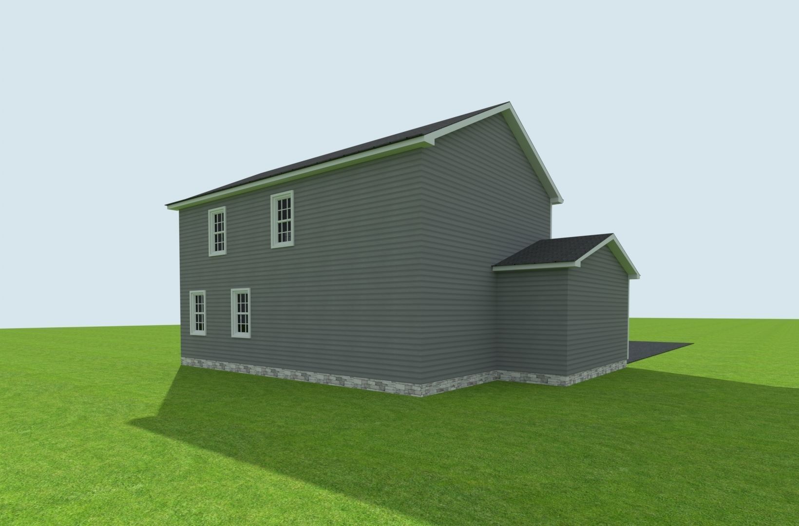 Cape Cod House 9 3D model_3