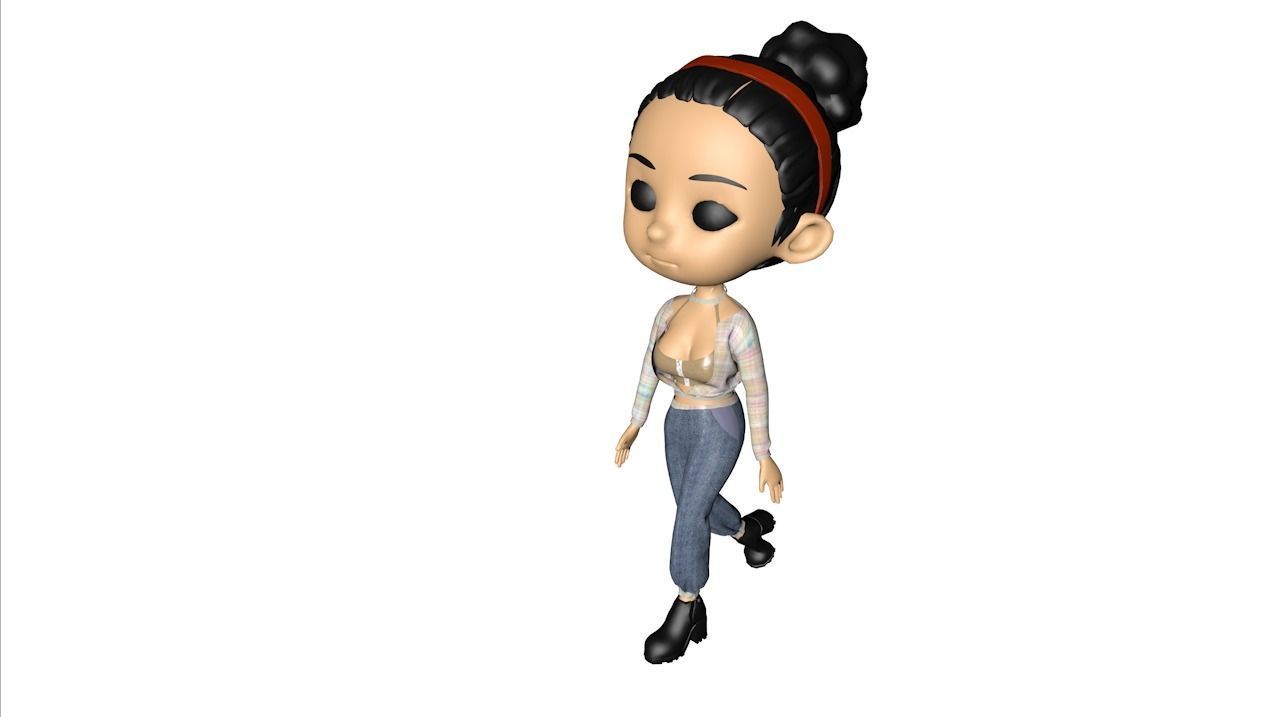 Costume figure s 3D model_11