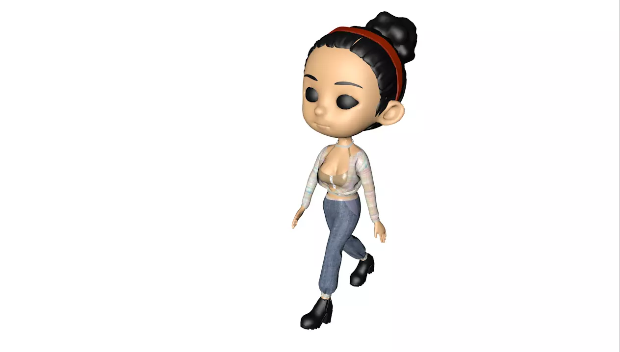 Costume figure s 3D model_0