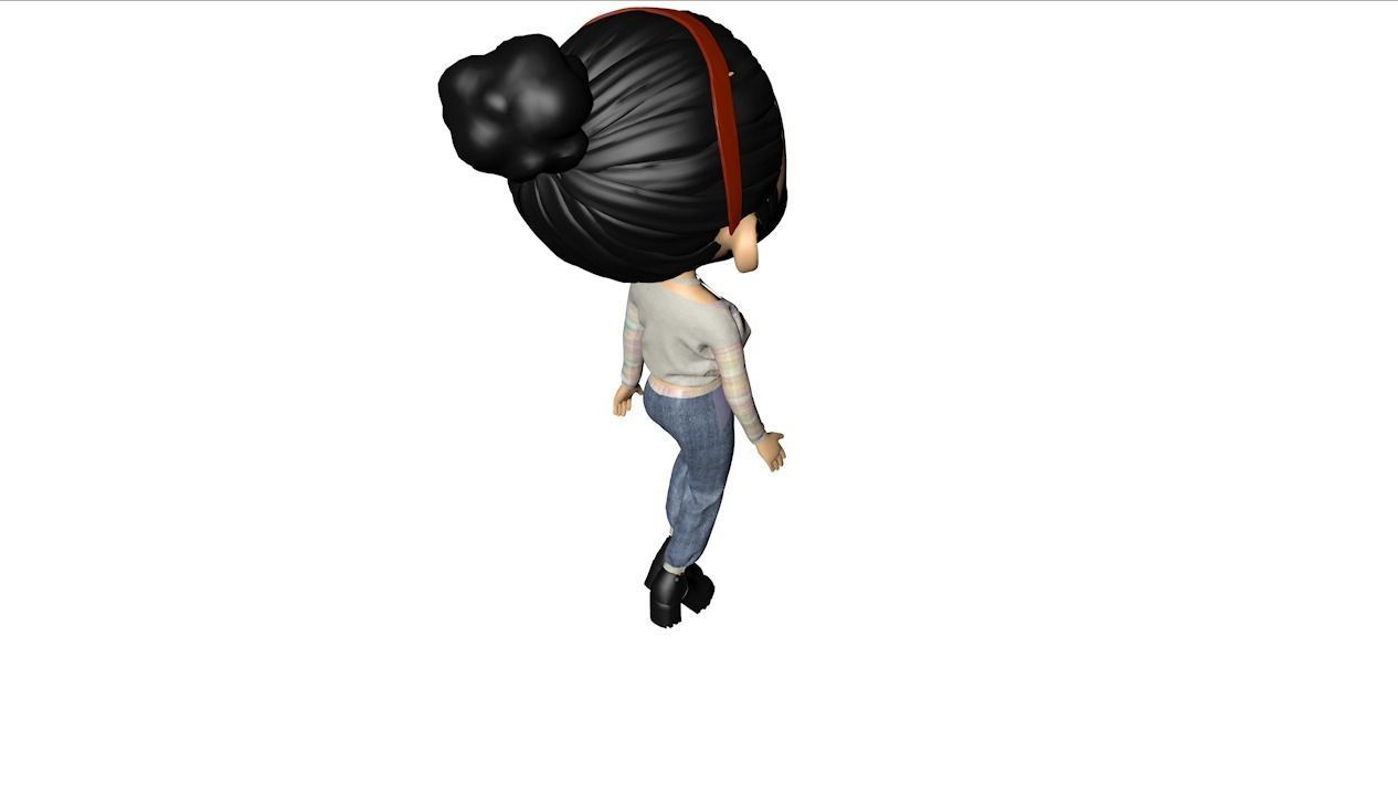 Costume figure s 3D model_7