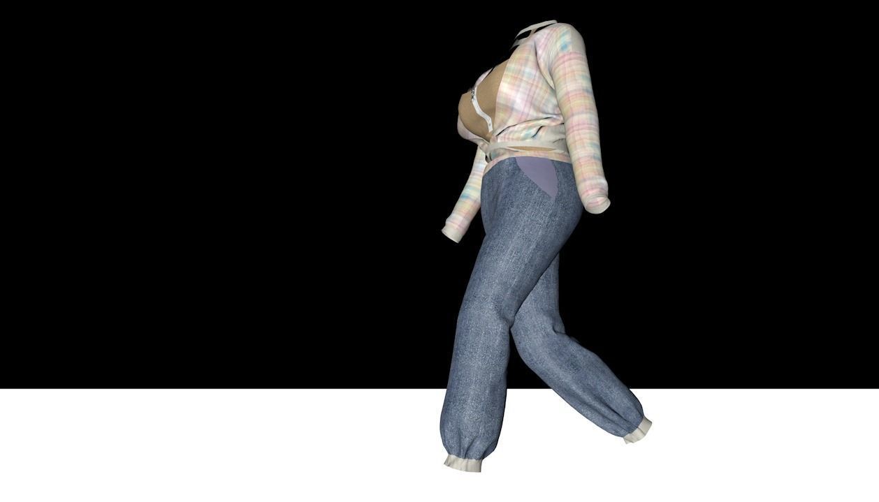 Costume figure s 3D model_1