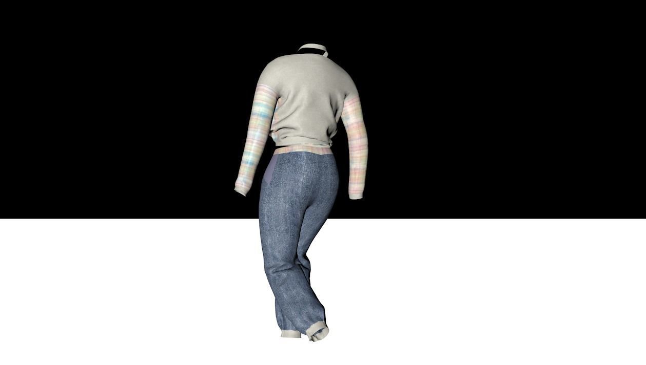Costume figure s 3D model_5