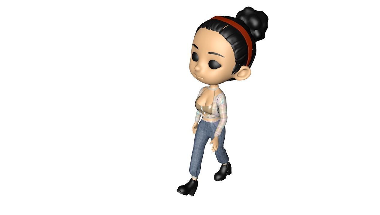 Costume figure s 3D model_16