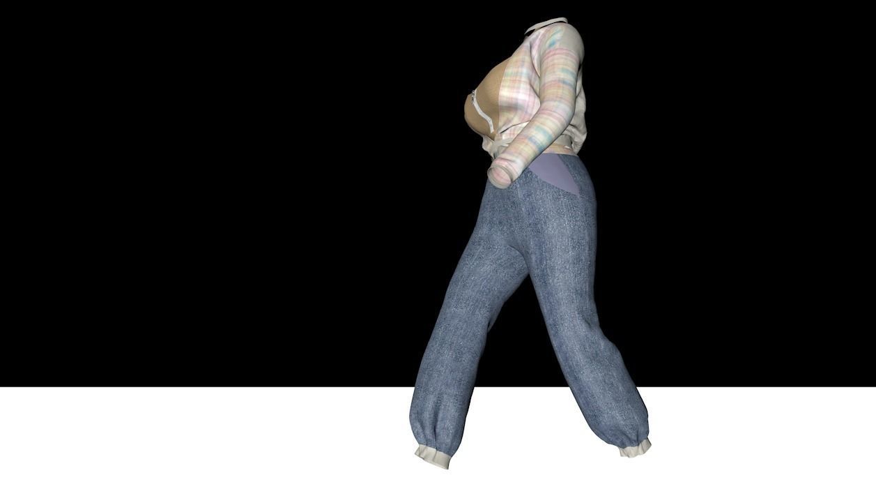 Costume figure s 3D model_3