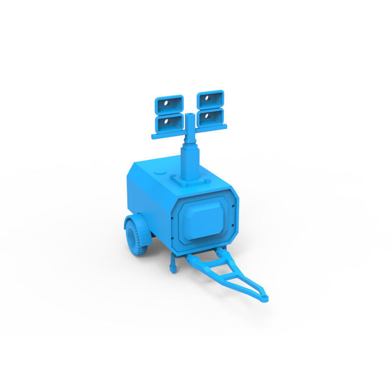 Flood Light Trailer 3D print model_4