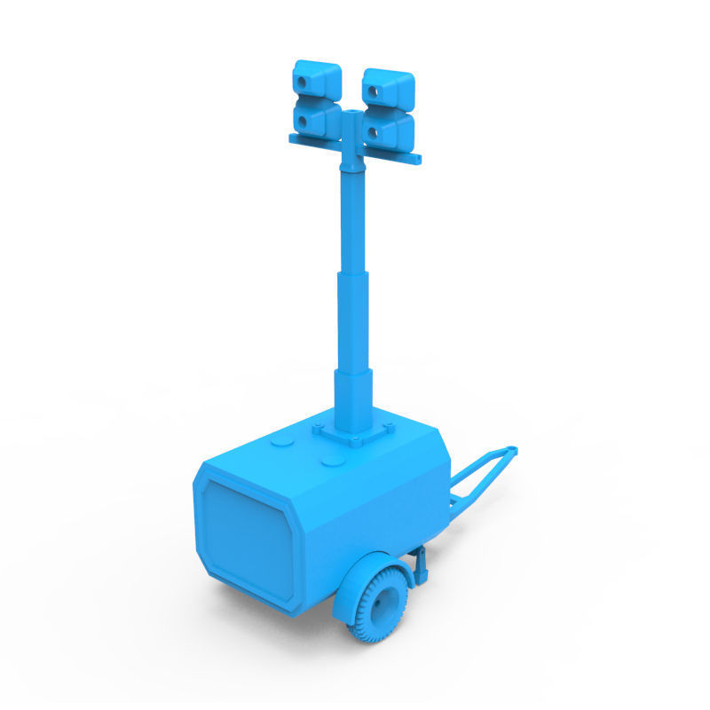 Flood Light Trailer 3D print model_5