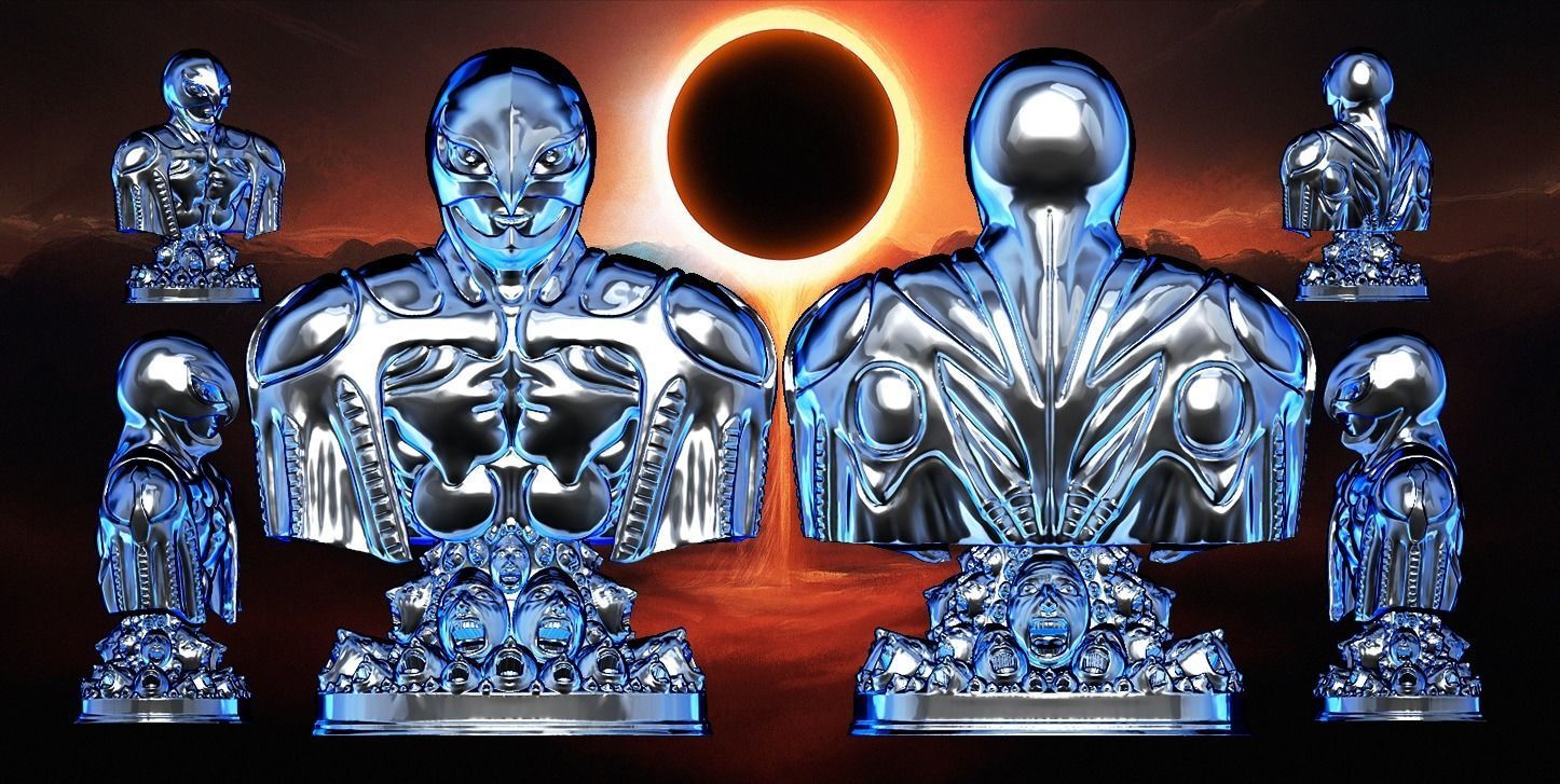 Bust of Femto from the Berserk masterpiece 3D print model_3