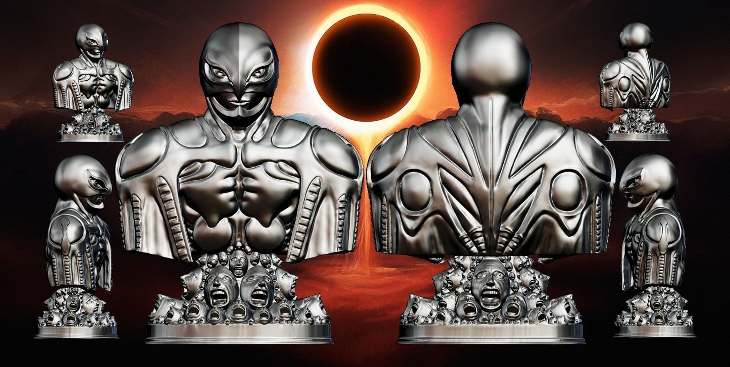 Bust of Femto from the Berserk masterpiece 3D print model_2