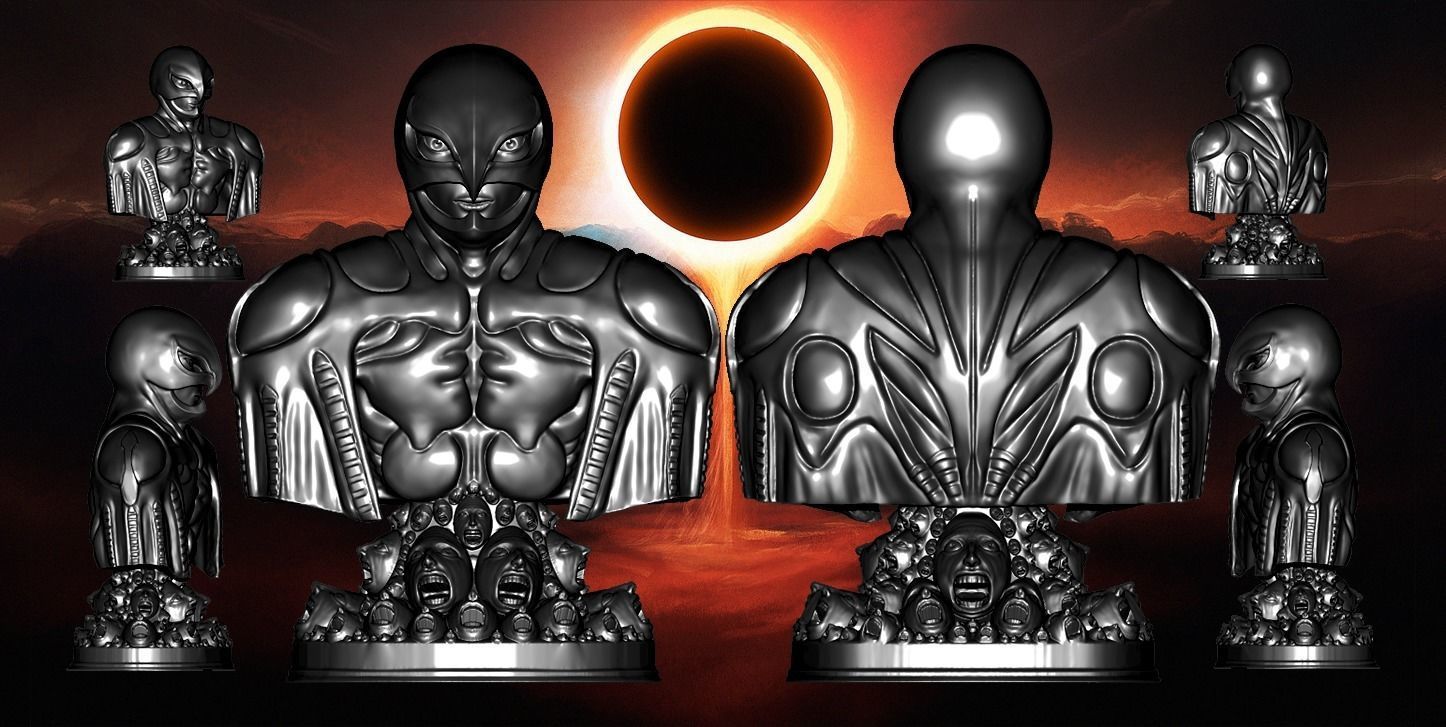 Bust of Femto from the Berserk masterpiece 3D print model_6