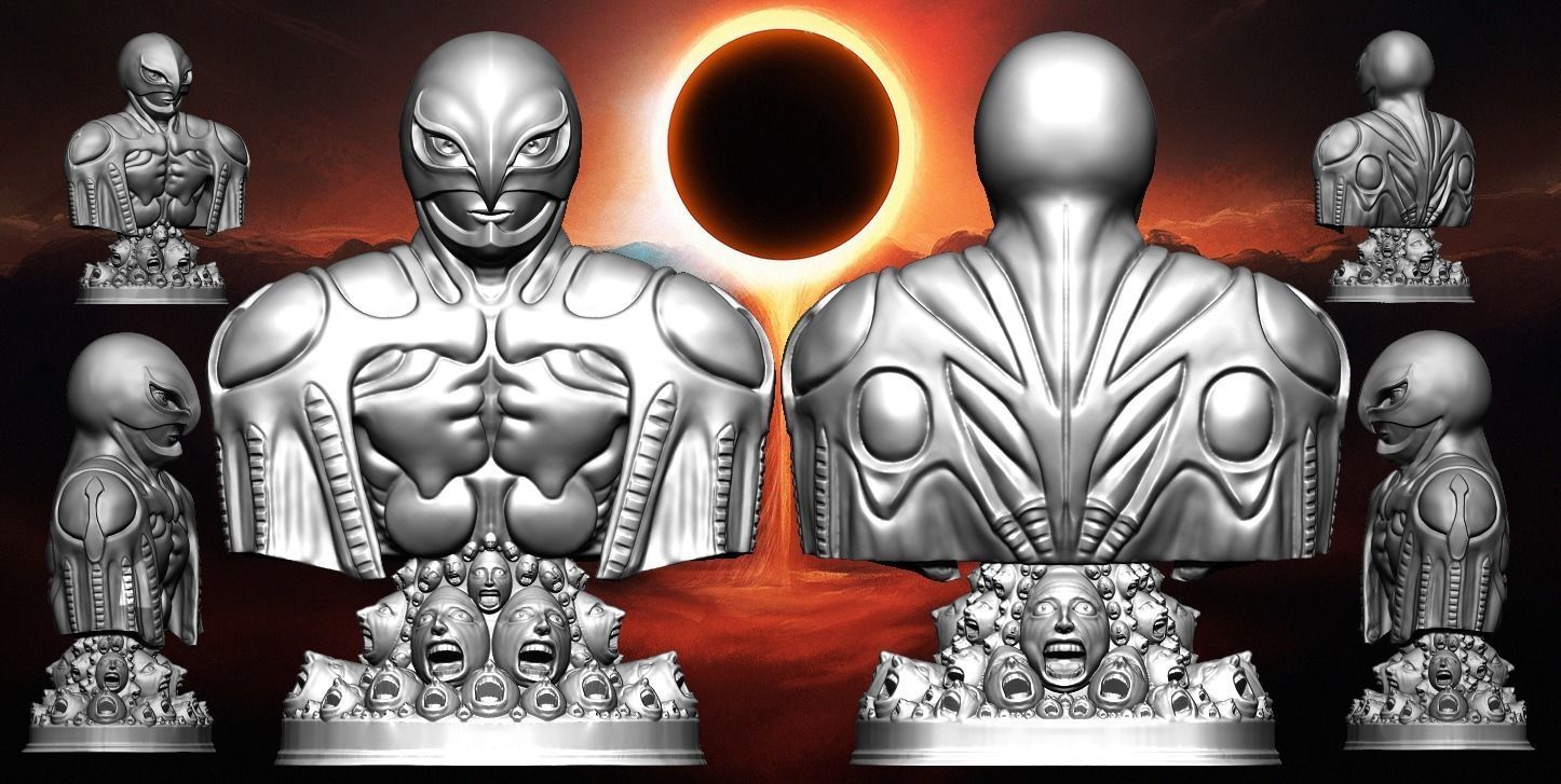 Bust of Femto from the Berserk masterpiece 3D print model_1