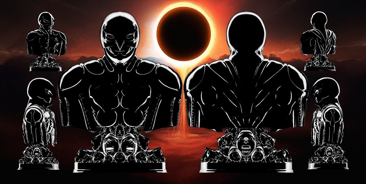 Bust of Femto from the Berserk masterpiece 3D print model_5