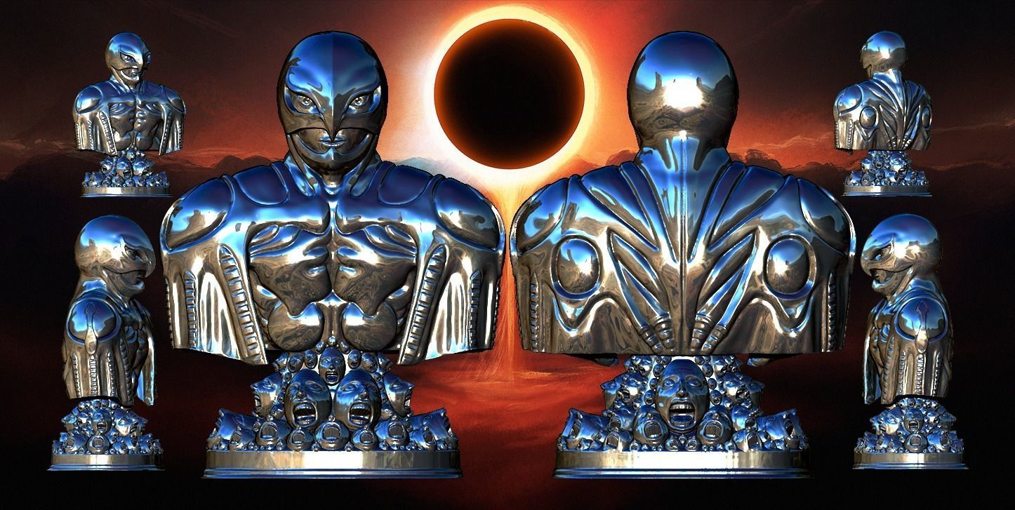 Bust of Femto from the Berserk masterpiece 3D print model_7