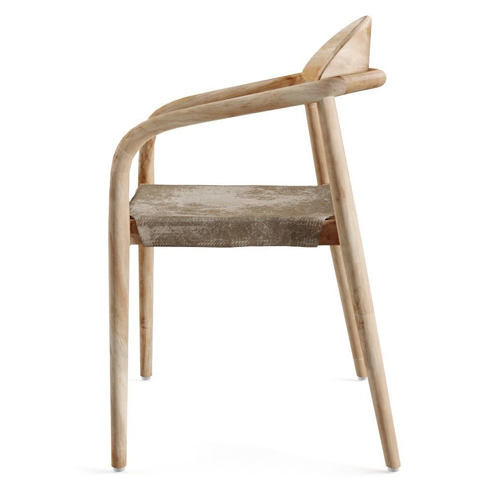 Nina Chair Scandinavian style 3D model_4