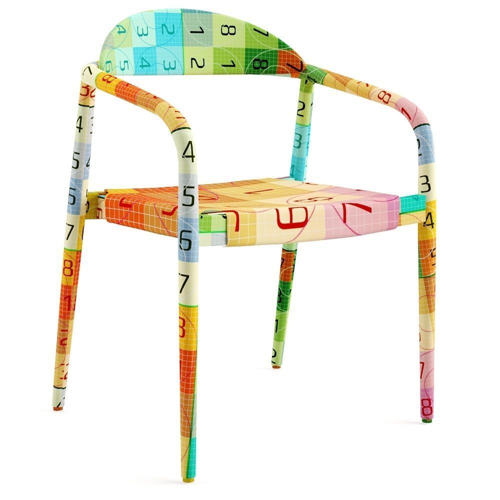 Nina Chair Scandinavian style 3D model_7