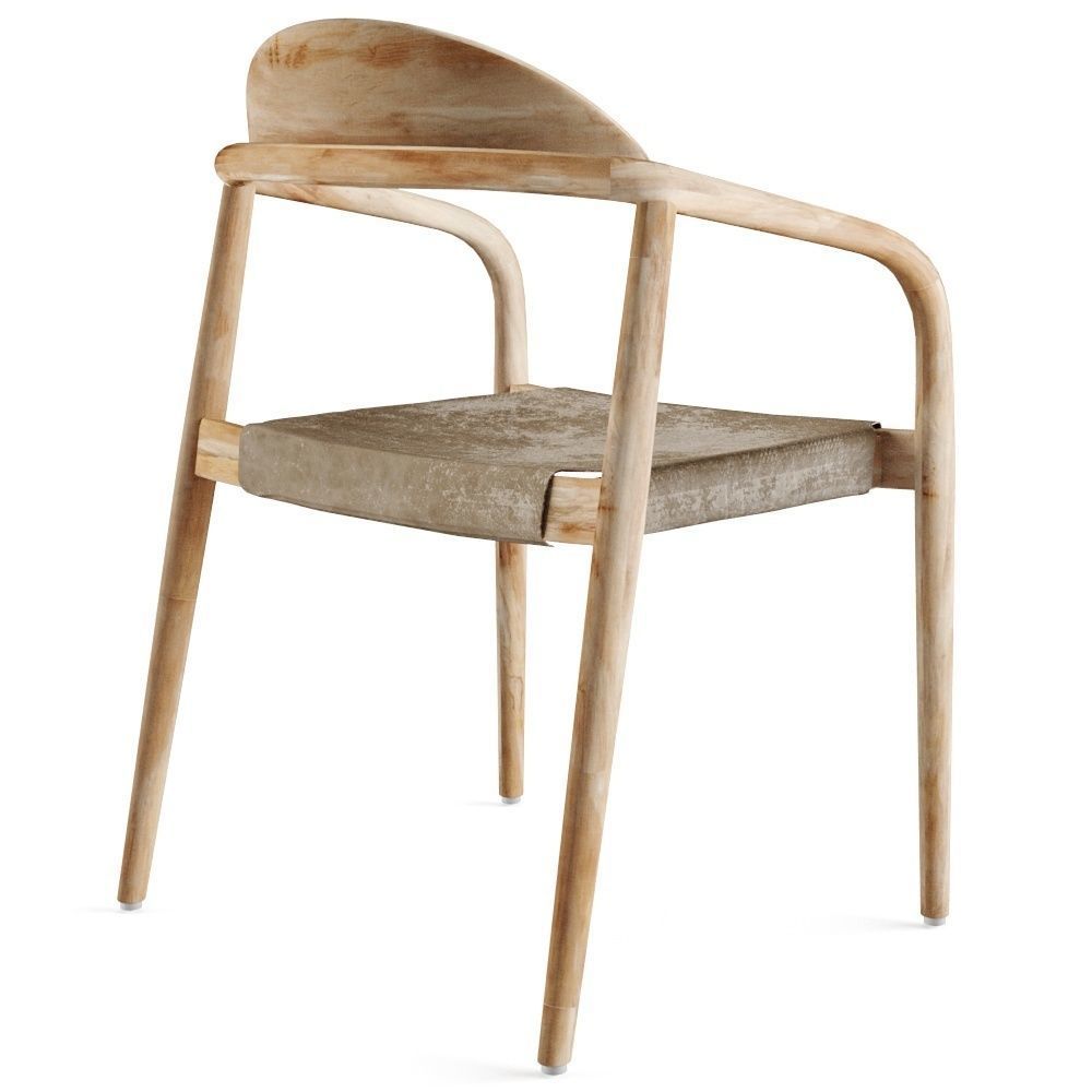 Nina Chair Scandinavian style 3D model_2