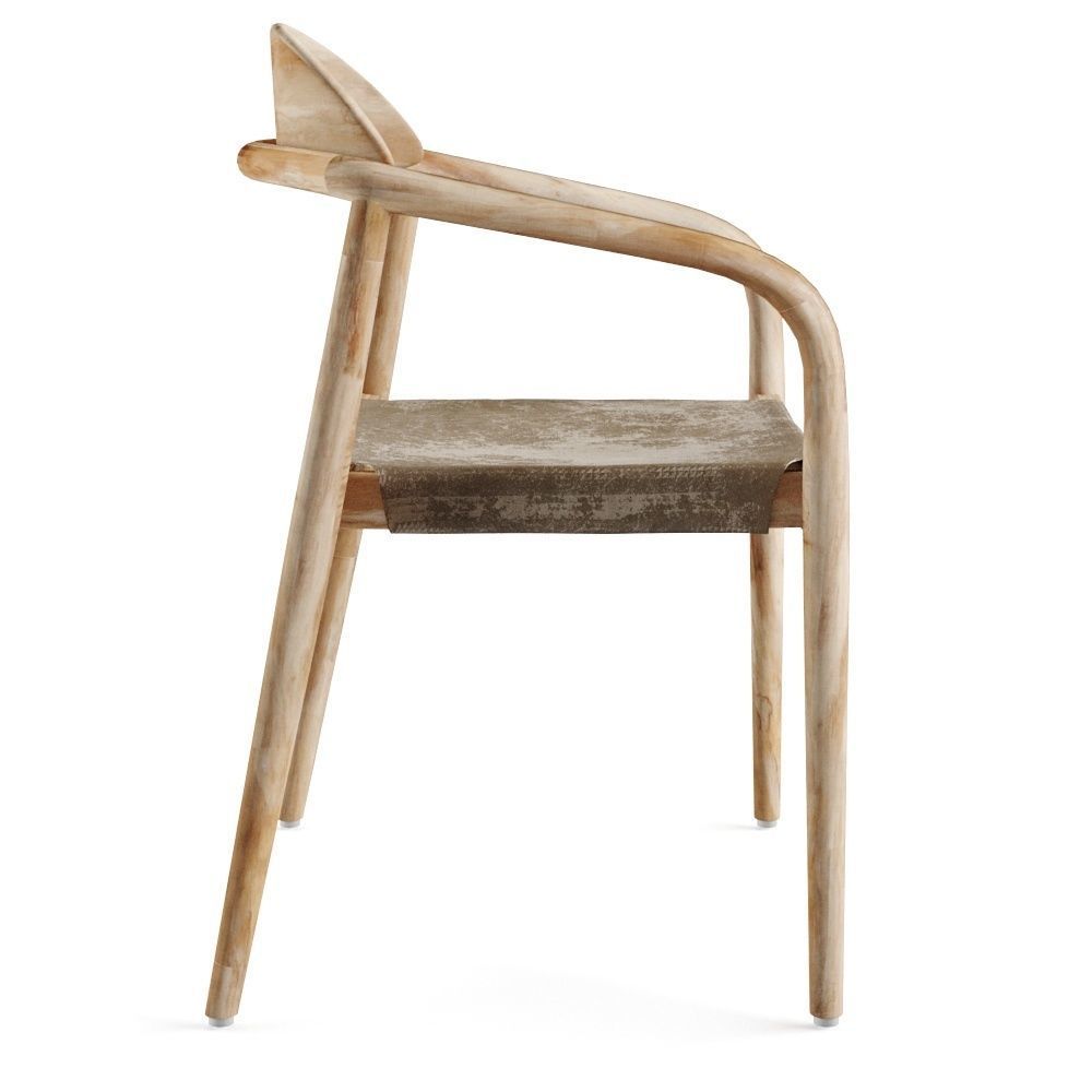 Nina Chair Scandinavian style 3D model_1