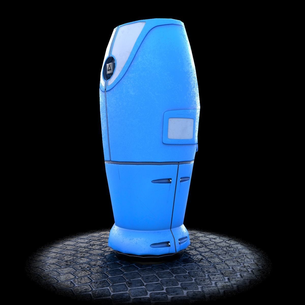Modern and Sci-fi Hydrant PBR lowpoly model Low-poly 3D model_14
