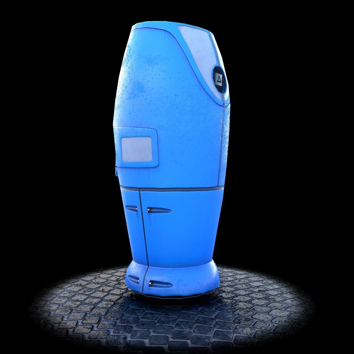 Modern and Sci-fi Hydrant PBR lowpoly model Low-poly 3D model_21