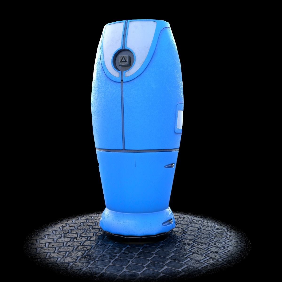 Modern and Sci-fi Hydrant PBR lowpoly model Low-poly 3D model_13