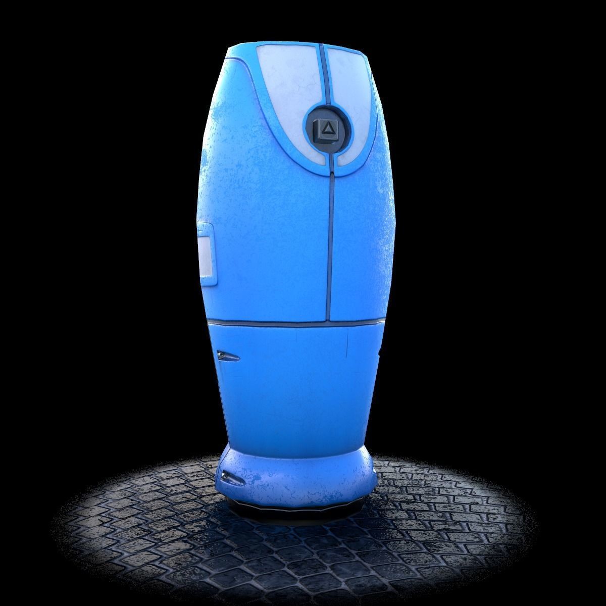 Modern and Sci-fi Hydrant PBR lowpoly model Low-poly 3D model_12