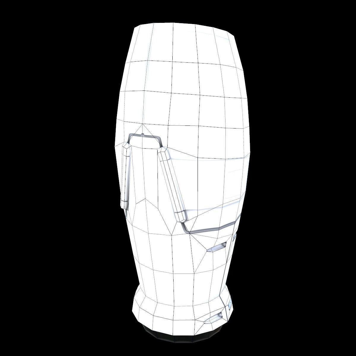 Modern and Sci-fi Hydrant PBR lowpoly model Low-poly 3D model_33