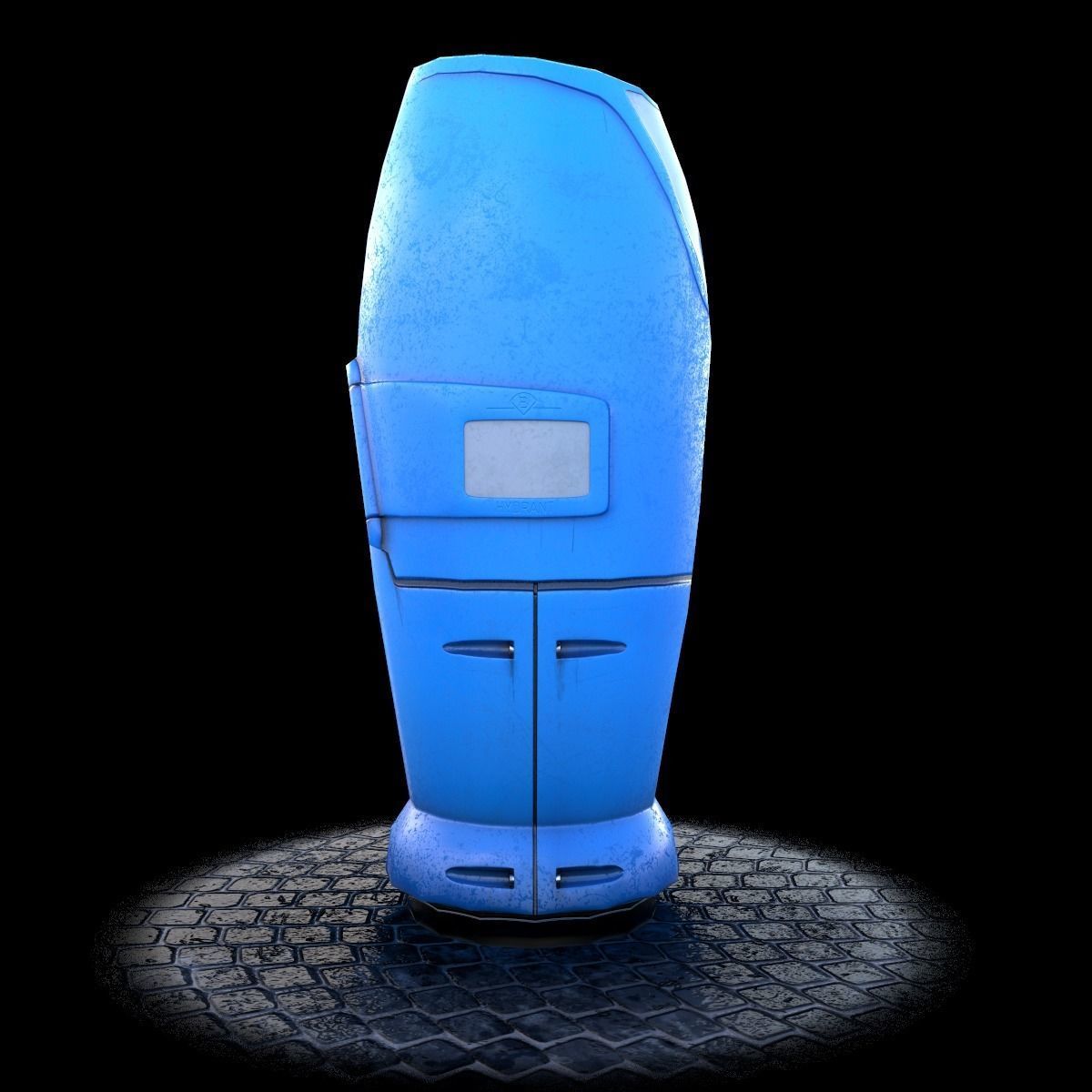 Modern and Sci-fi Hydrant PBR lowpoly model Low-poly 3D model_20