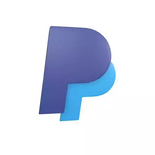 Paypal Logo v2 001 Free low-poly 3D model