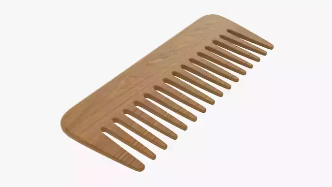 Wooden hair comb type 1
