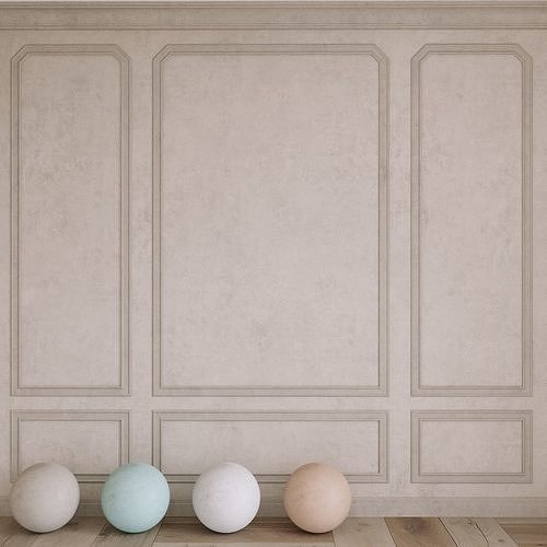 Decorative plaster and molding 4 colors Texture
