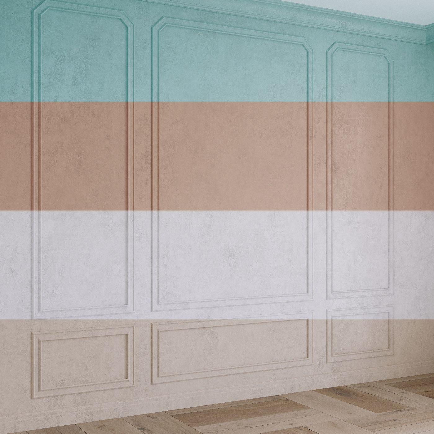 Decorative plaster and molding 4 colors Texture_1