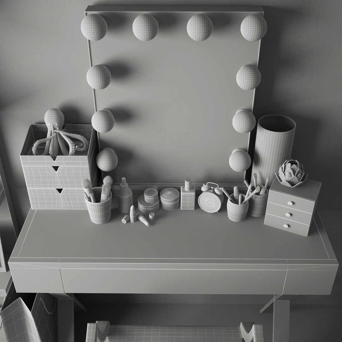 Dressing table 01 3D model_5