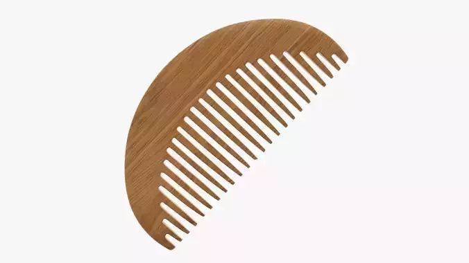 Wooden hair comb type 2