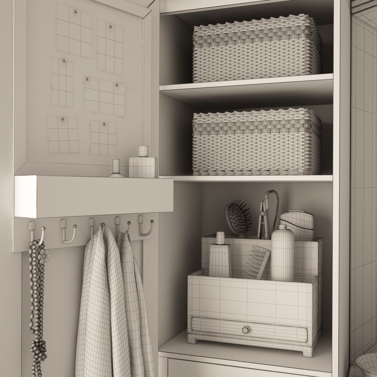 Dressing table 02 3D model_9