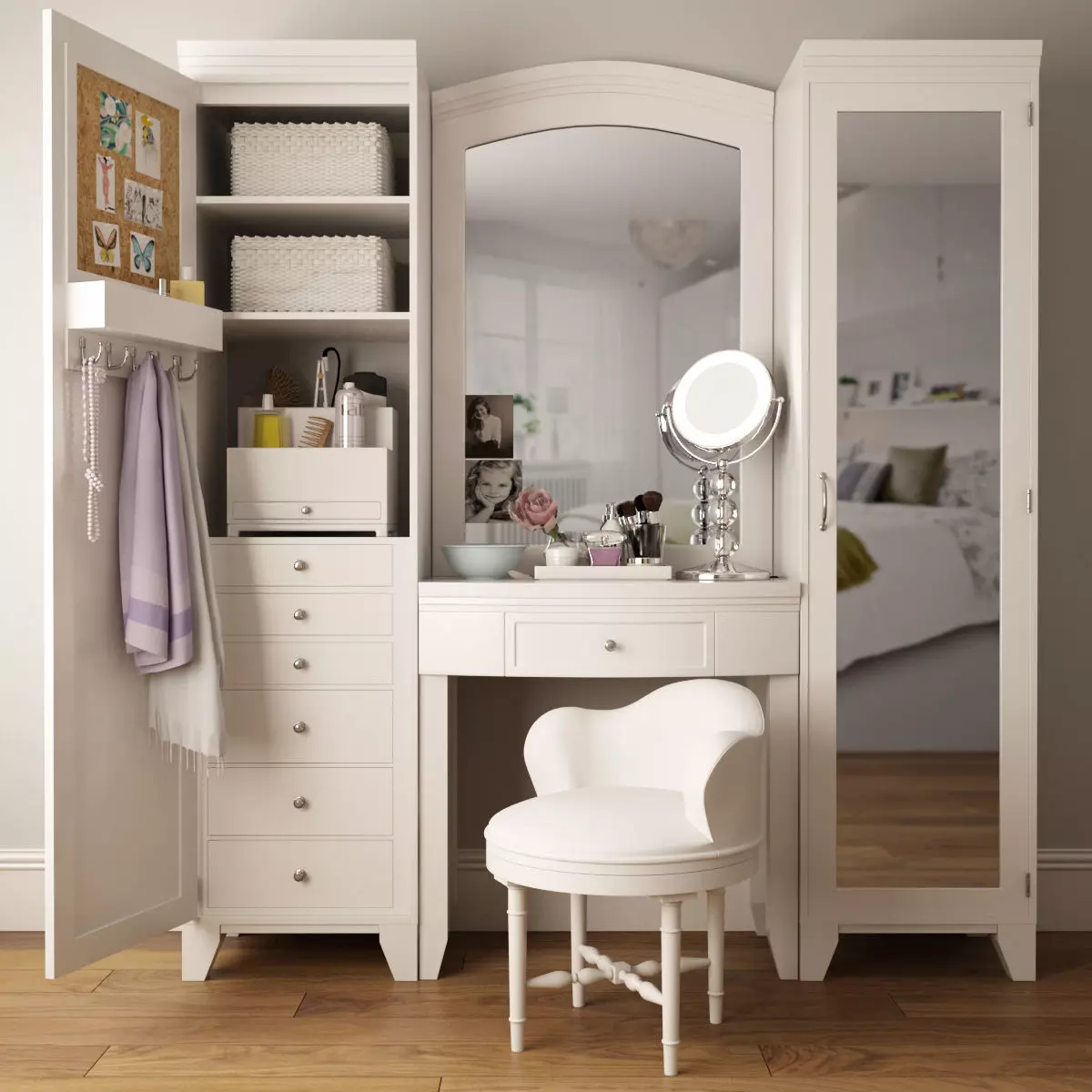 Dressing table 02 3D model_0