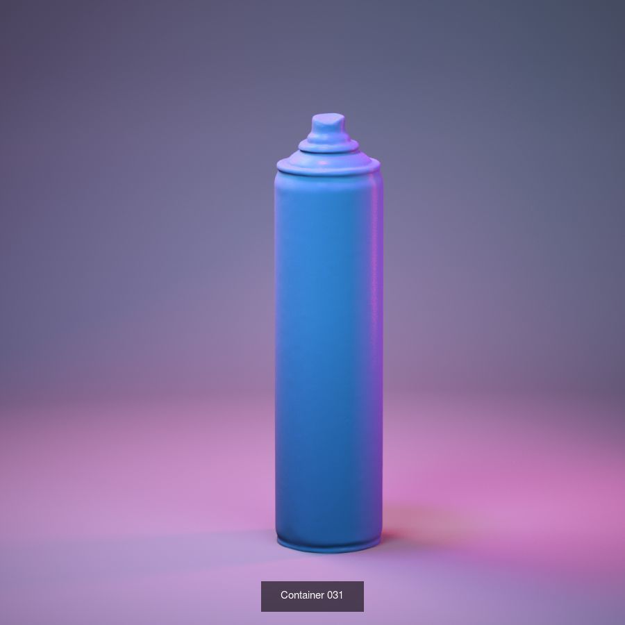 50 Plastic and Glass Containers 3D Model Collection_44