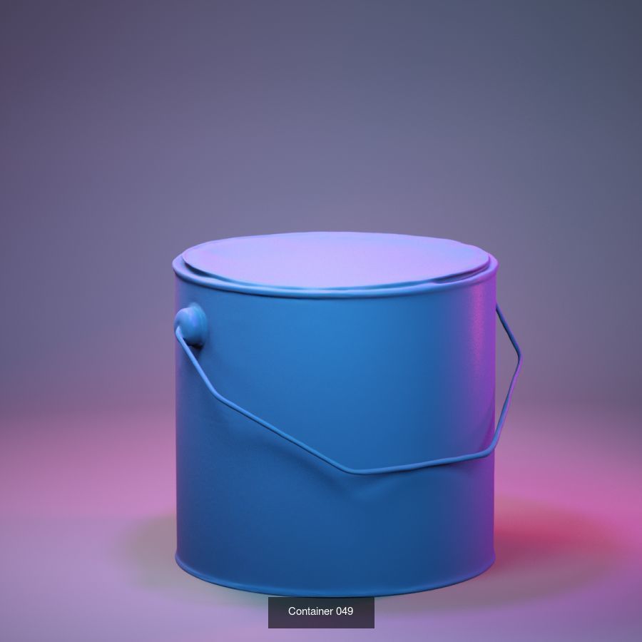 50 Plastic and Glass Containers 3D Model Collection_8