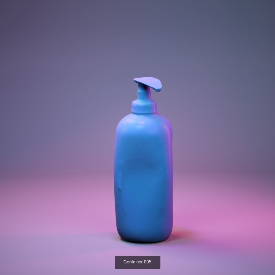 50 Plastic and Glass Containers 3D Model Collection_94