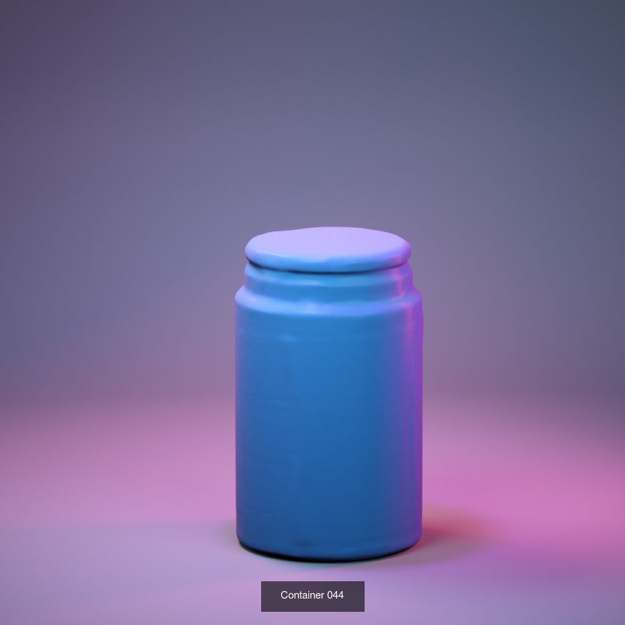 50 Plastic and Glass Containers 3D Model Collection_18