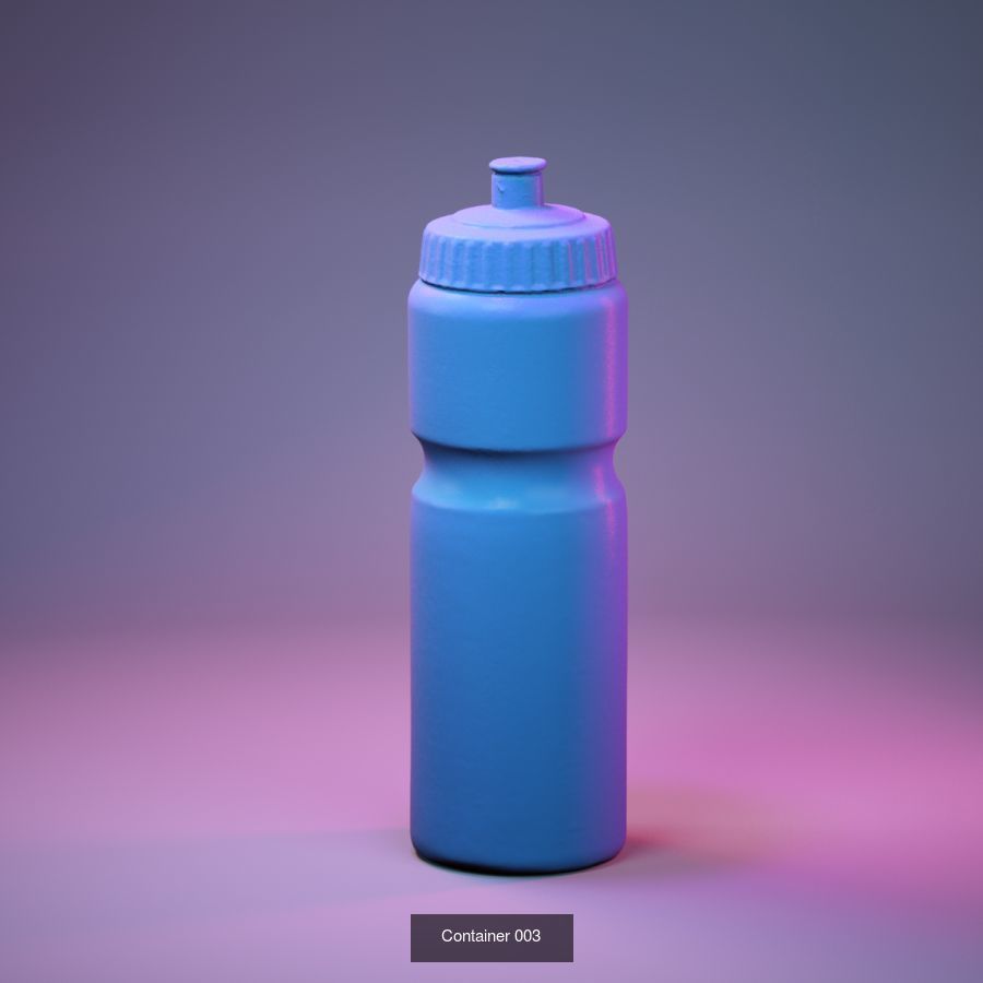 50 Plastic and Glass Containers 3D Model Collection_98