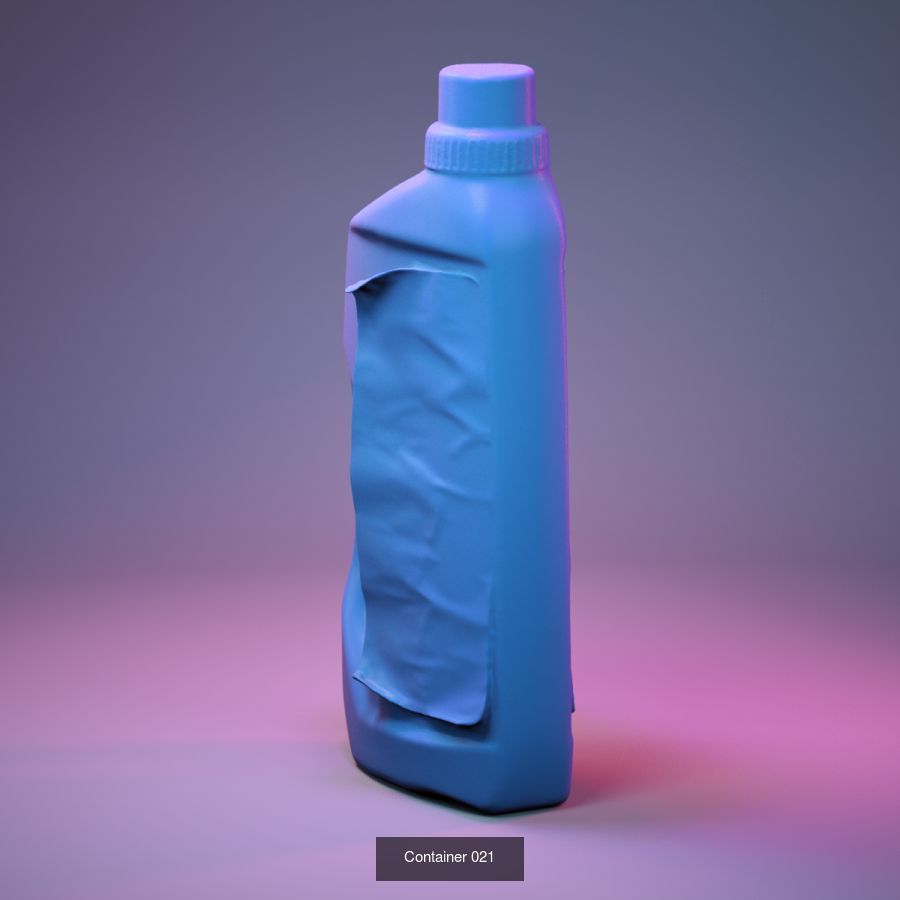 50 Plastic and Glass Containers 3D Model Collection_64