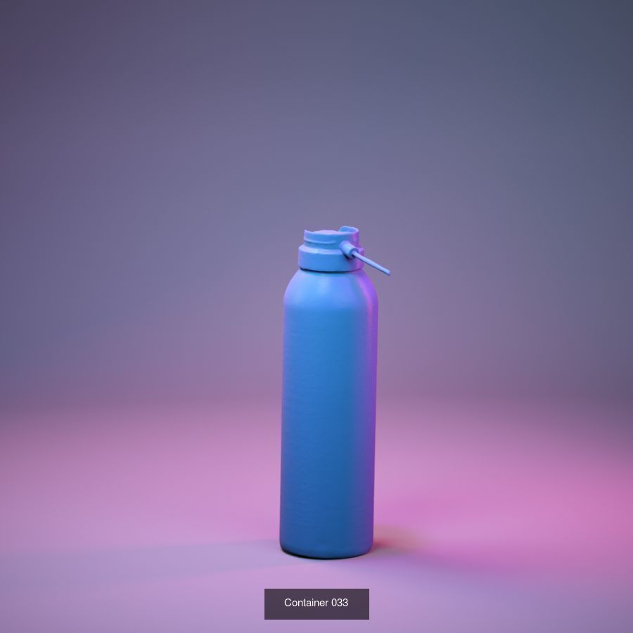 50 Plastic and Glass Containers 3D Model Collection_40