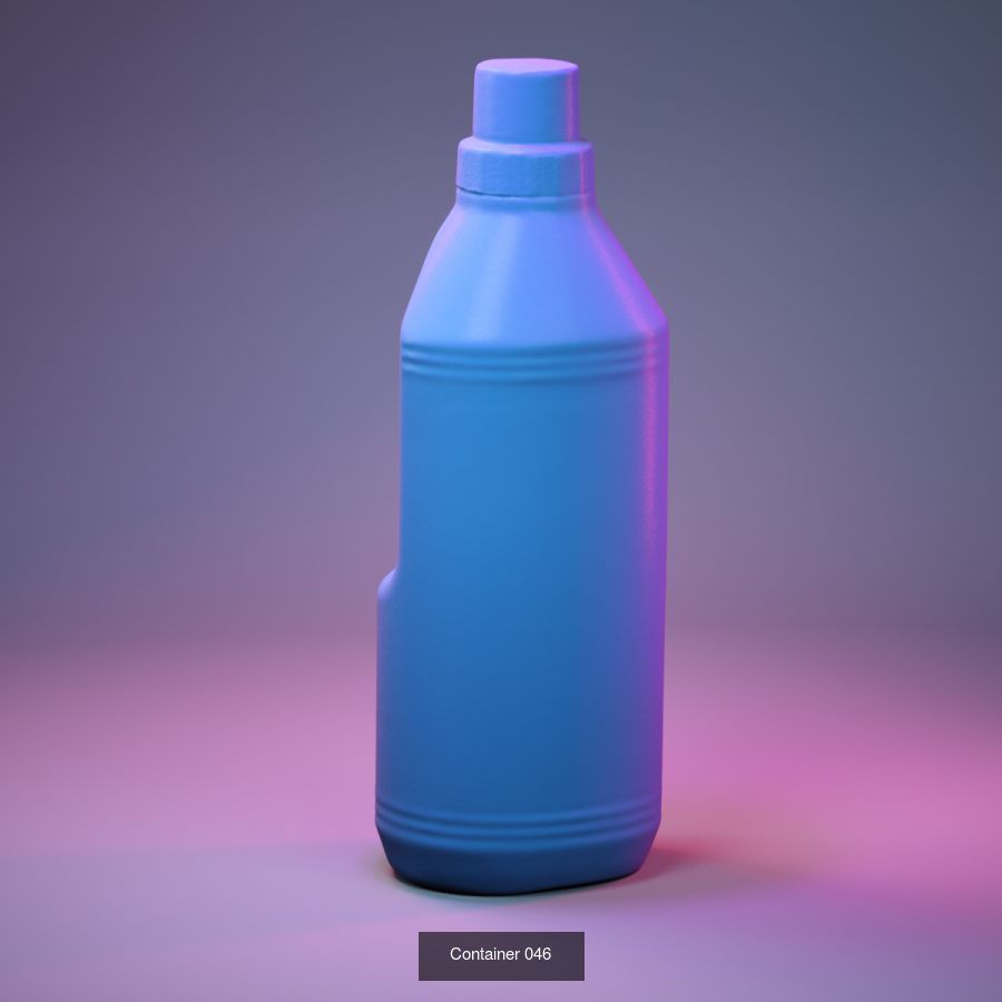 50 Plastic and Glass Containers 3D Model Collection_14