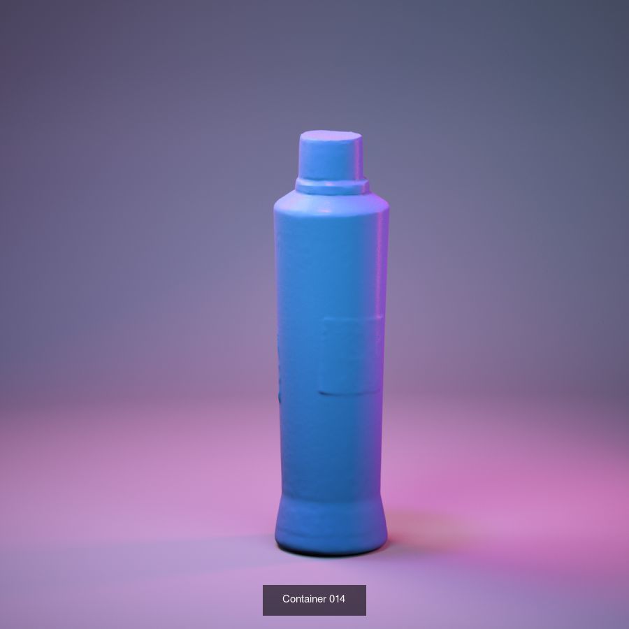 50 Plastic and Glass Containers 3D Model Collection_78