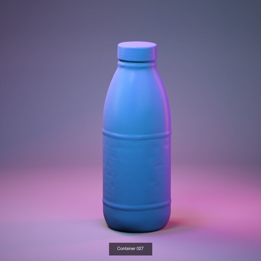 50 Plastic and Glass Containers 3D Model Collection_52