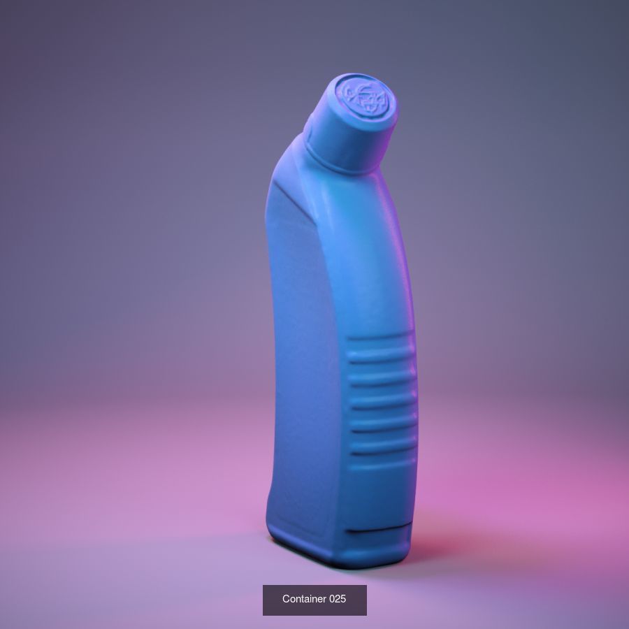 50 Plastic and Glass Containers 3D Model Collection_56