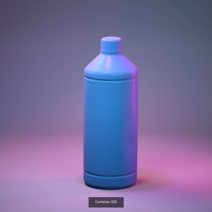 50 Plastic and Glass Containers 3D Model Collection_36